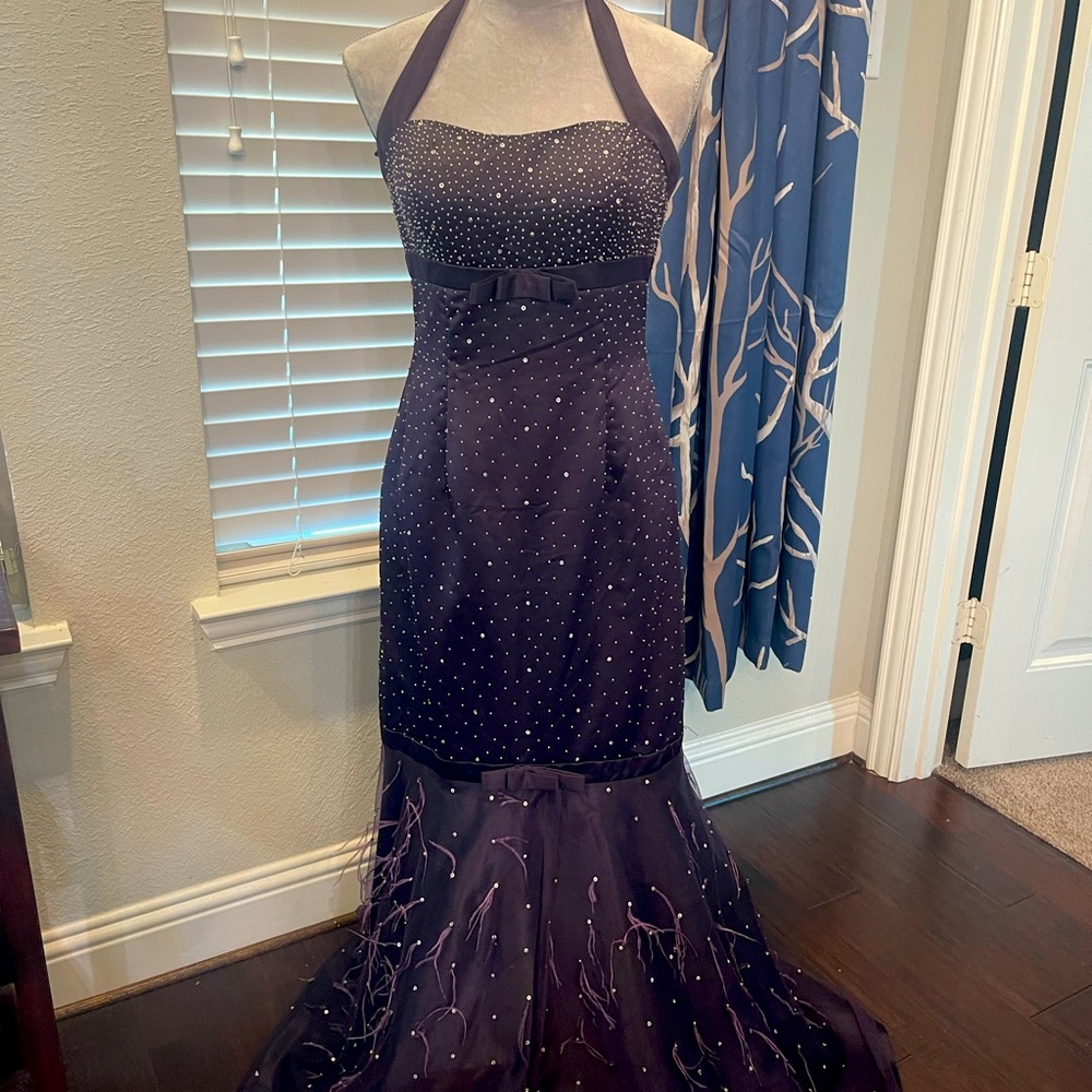 Purple Vintage Evening Gown